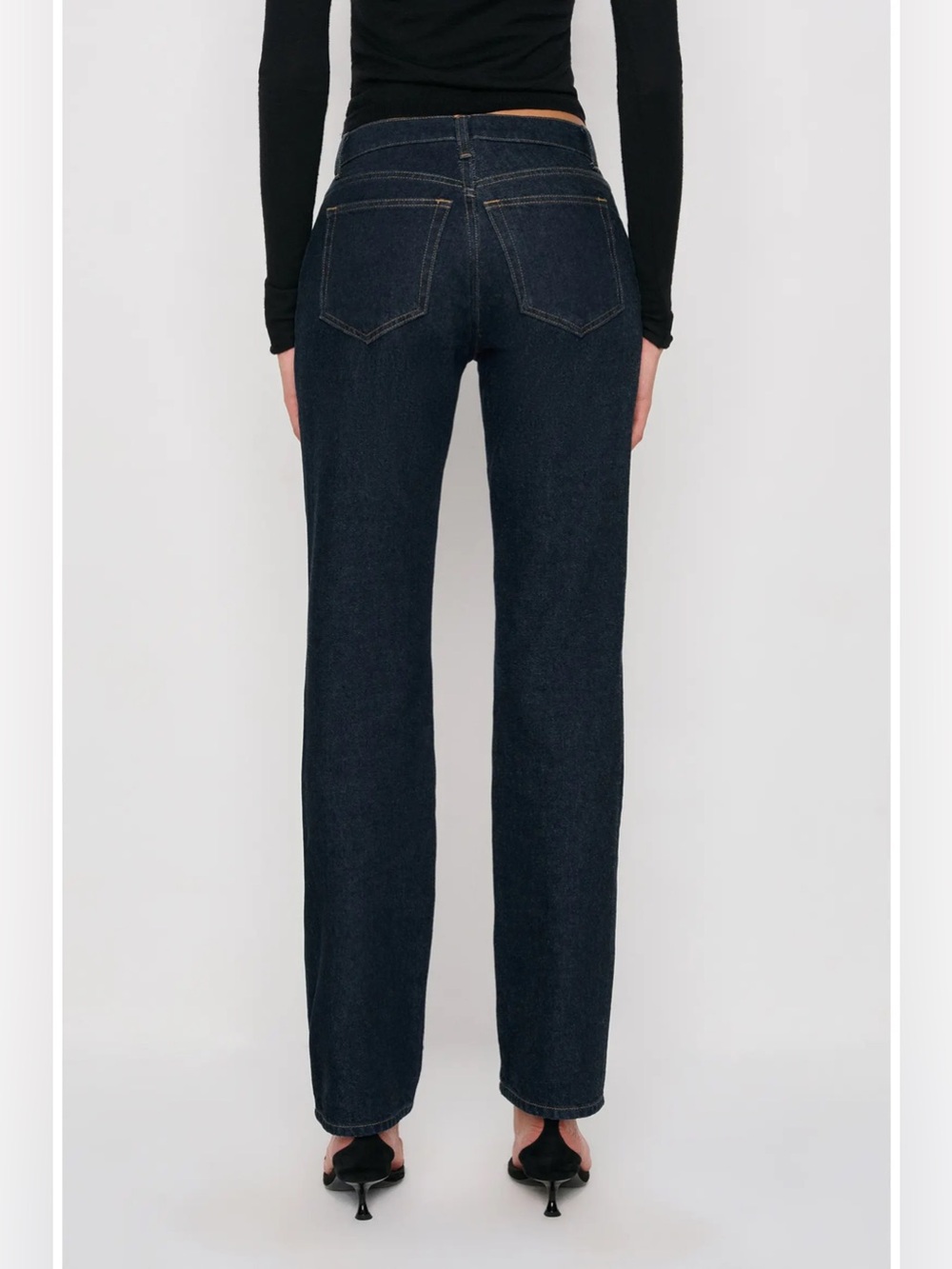 Greer Mid Rise Straight Short Jeans - Picture 9 of 9